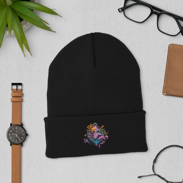 Gorro con borde vuelto trazomar